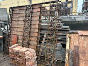 Large wrought iron Art Nouveau gate